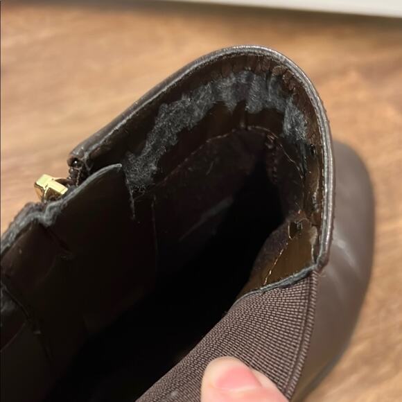 Isaac Mizrahi Brown Ankle Boots with Sleek Design - Picture 12 of 13